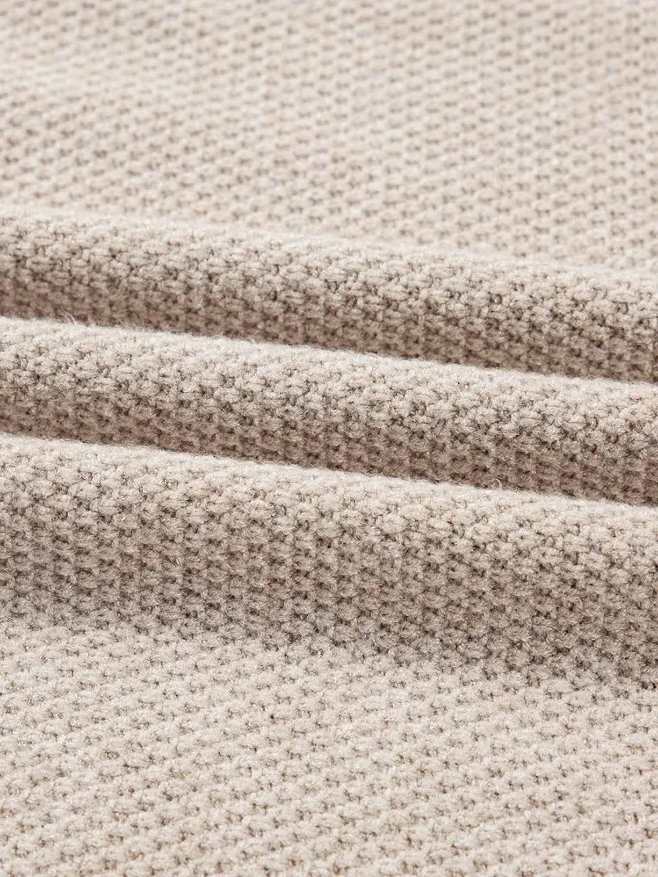 Color Block Knit Striped Sleeve Detail Casual Sweater bec91126c93b4453b5e9a190216cc032-Max-Origin