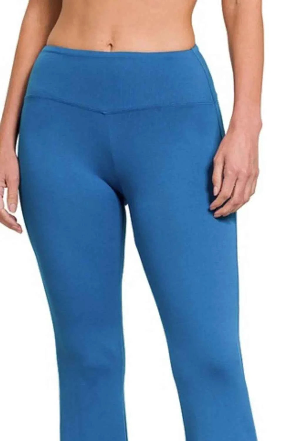 Zenana Buttery Soft Flare Leg High Waist Yoga Pants bf79df1d-1eb0-4d66-ab3a-7f769c72cbda-Max-Origin