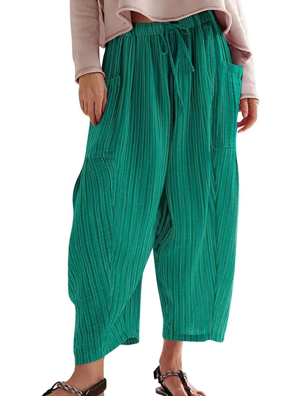 Full Size Striped Wide Leg Casual Pants Plus Size bff3b643-b419-4a09-8a0b-0a2d620986ea-Max-Origin