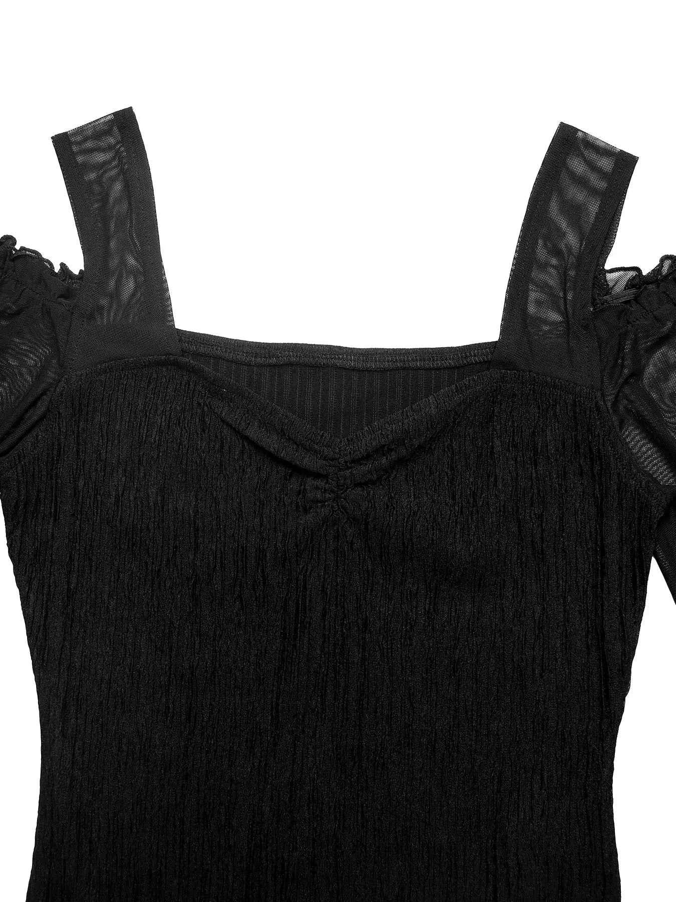 Cold Shoulder Flounce Sleeve Bodysuit c02cafc536ce4852818e3bb5dec58442-Max-Origin