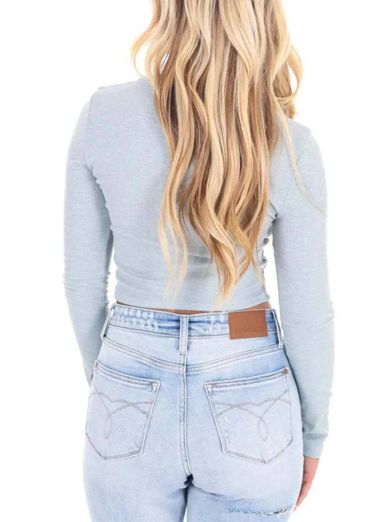 Bow Long Sleeve Fitted T-Shirt c0b6e4bd-4c33-4eca-8adb-e5017b3d1d59-Max-Origin