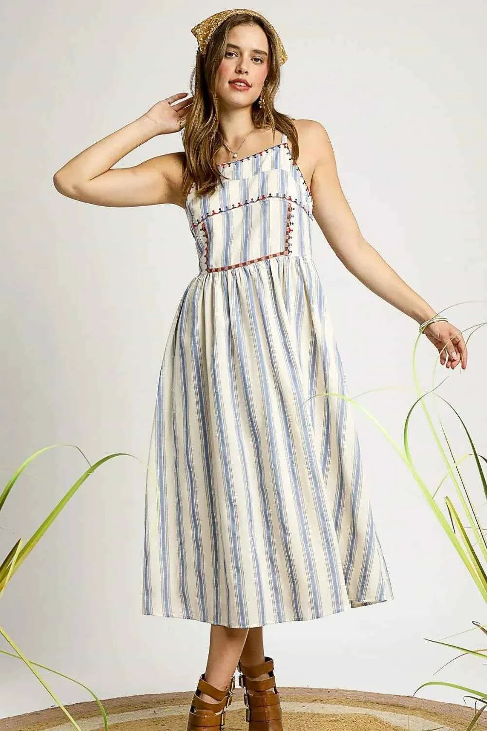 Umgee Striped Colorful Embroidered Trim Cami Dress Light Blue c0bf1b3b-baa8-443a-a517-0d7dd8e51783-Max-Origin