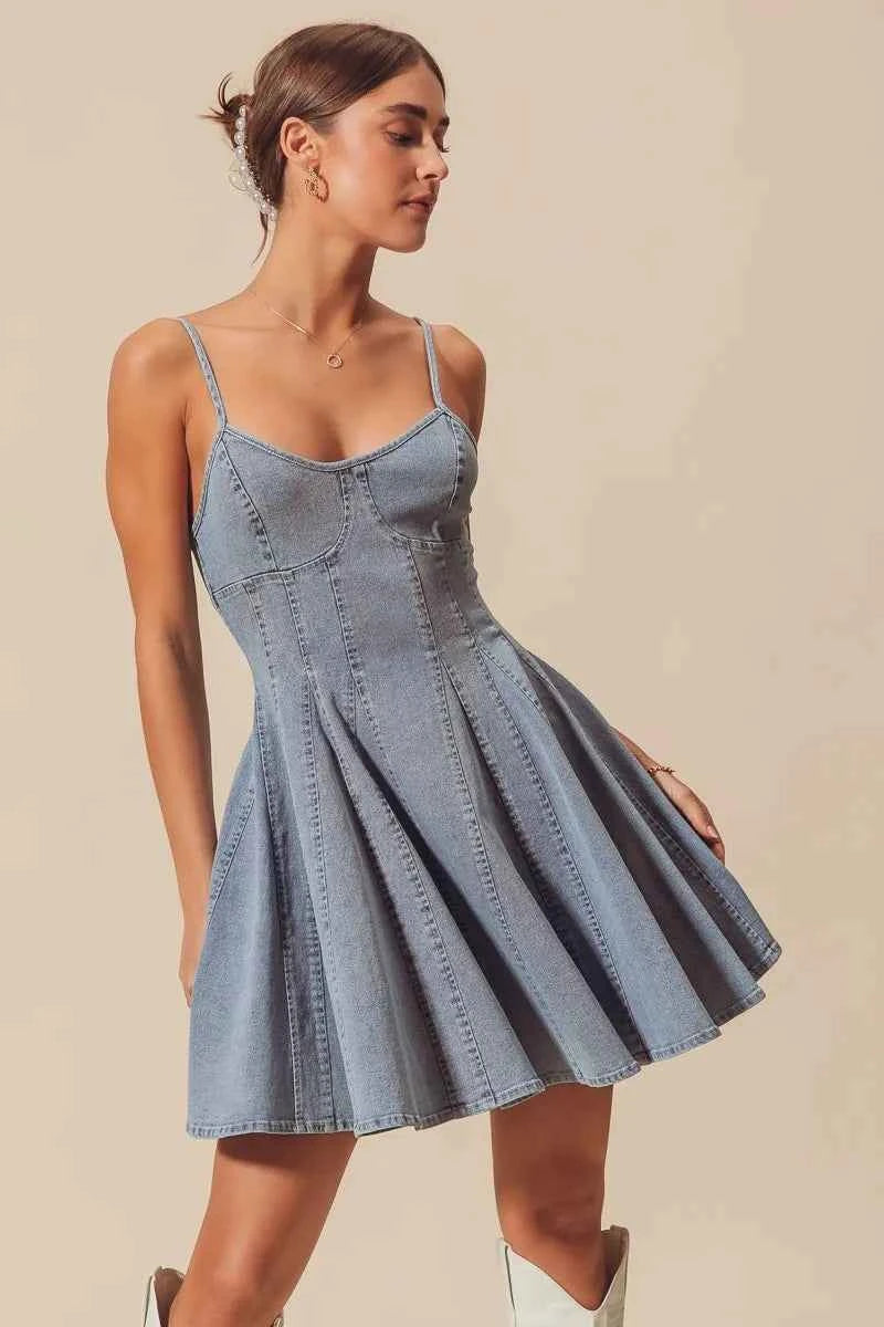 SO ME A Line Fit and Flare Denim Mini Dress c107b34f11e6465ea5979accab119670-Max-Origin