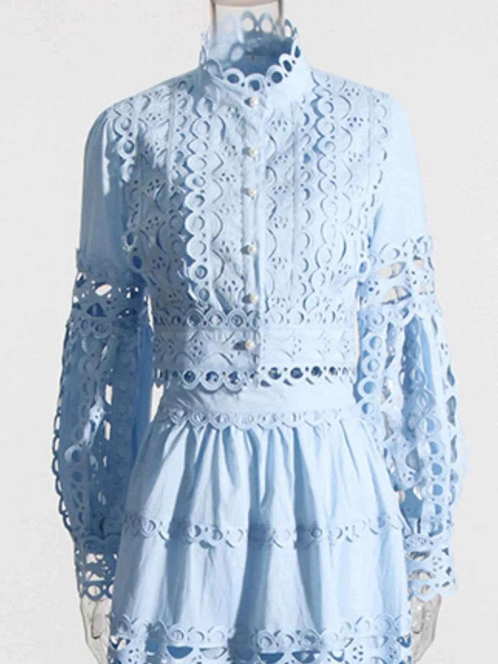 Lace Button Up Long Sleeve Top and Skirt Set c107cda1-8ae0-4feb-80a8-b715fe31e55d-Max-Origin