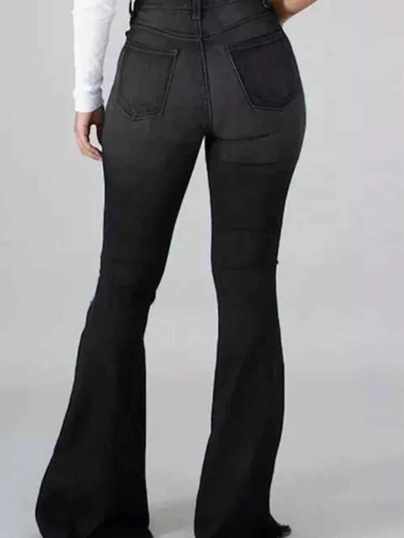 Full Size Distressed Raw Hem Flare Jeans Plus Size c177ae82-d714-4ff8-a7d3-6dd010a6b844-Max-Origin