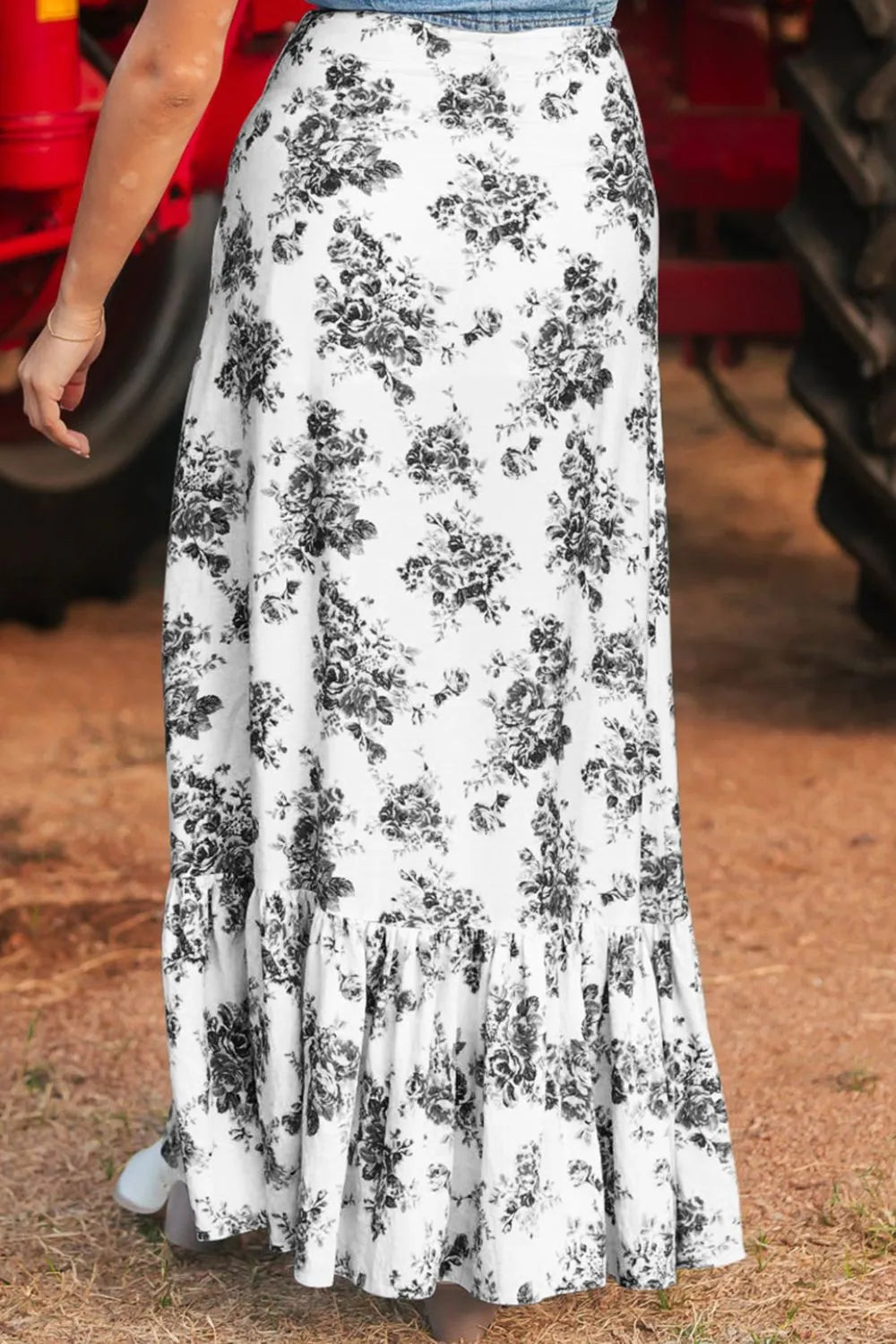 Boho Floral High Waist Ruffle Split Maxi Skirt c1bec2fa-4746-400c-a7c8-24de85e4715e-Max-Origin
