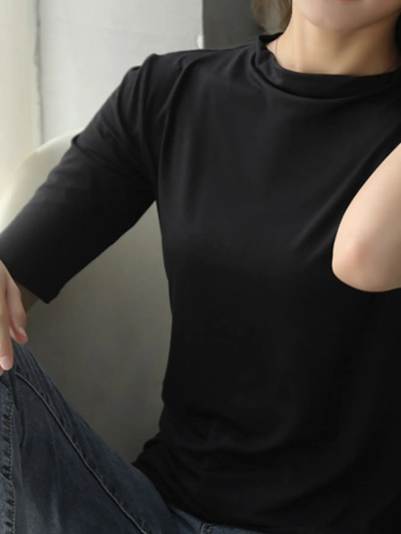 Solid Color Short Sleeve T-Shirt c1fe2bff-e118-424a-a1a0-0644aa2fc516-Max-Origin