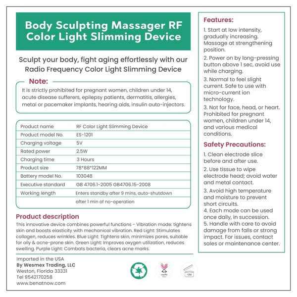 Advanced Body Slimming & Contouring Device c2421930-7d2c-4979-ac4b-f0ea9f5d3c71