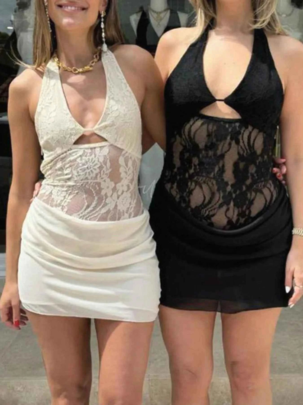 Lace Halter Neck Mini Dress c2a8805a-792c-452e-ad9f-037e2f6f6357-Max-Origin