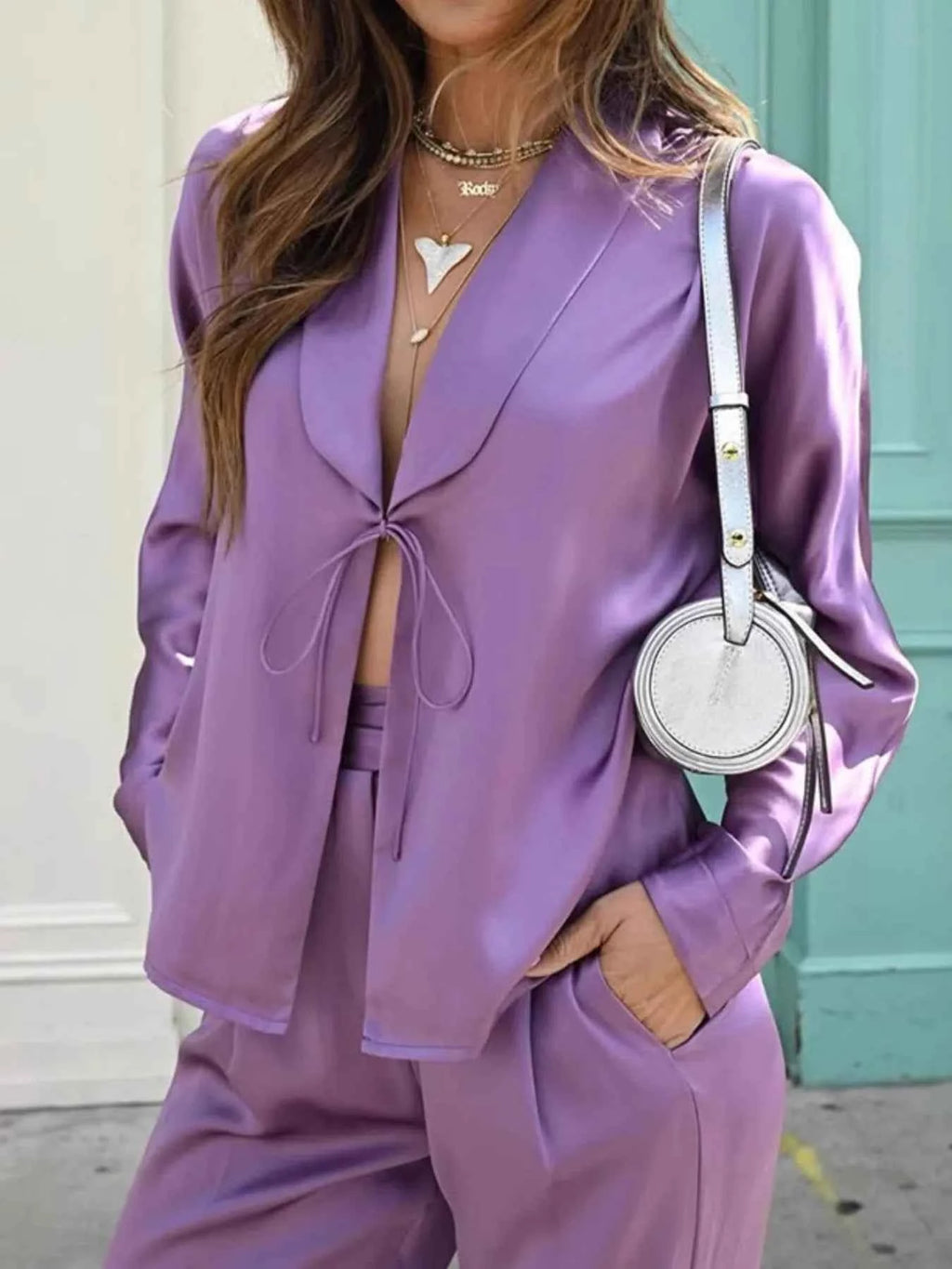 Open Front Tied Top and Pants Set c2e8662a-210b-4054-b647-be0ec9a068dc-Max-Origin