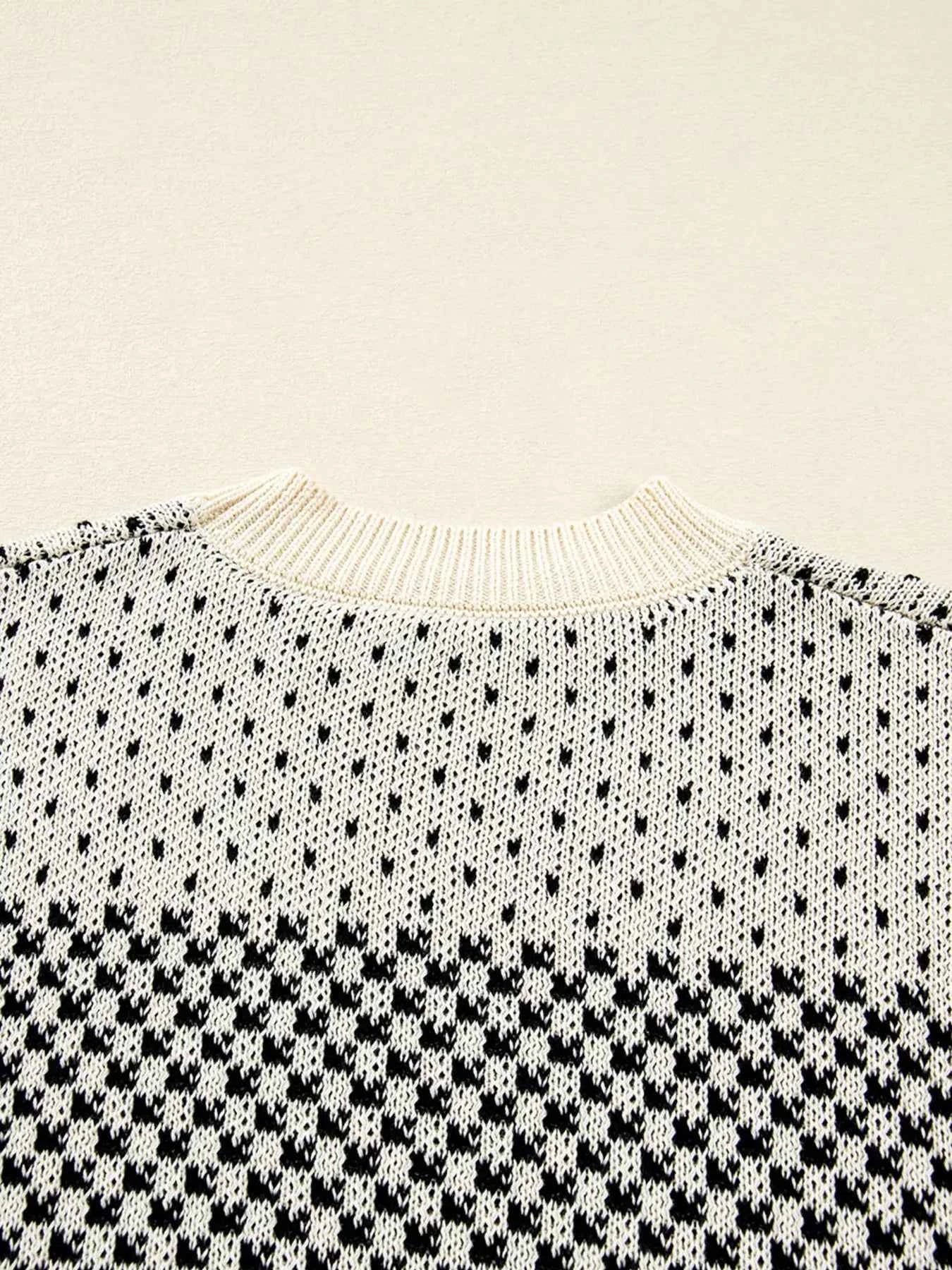 Contrast Color Pattern Lantern Sleeve Sweater c2f3aa87bda145d89873c3fb733f5171-Max-Origin