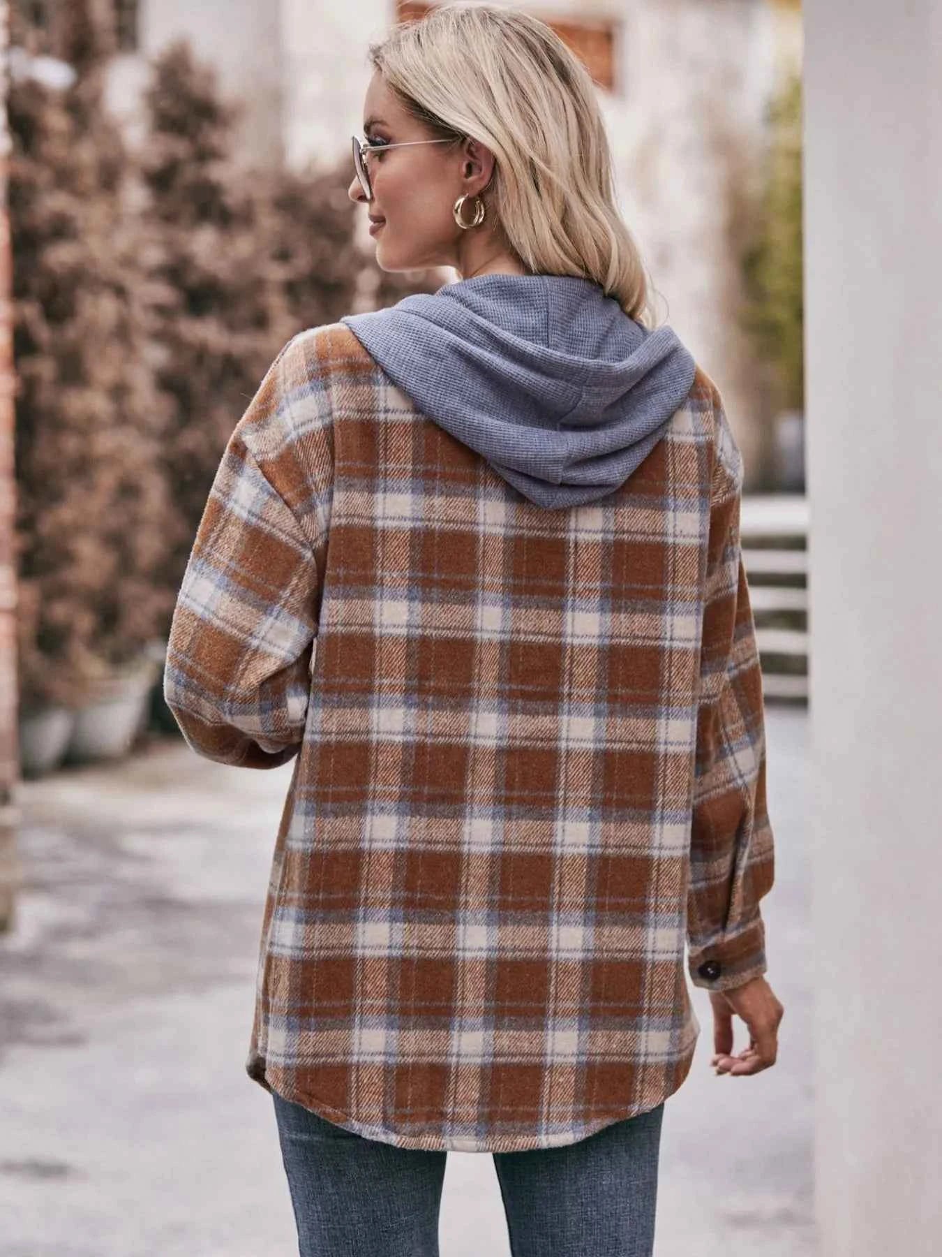 Oversized Plaid Button Up Shacket c35b7e2c-5417-482d-8701-c95bc74eded3-Max-Origin