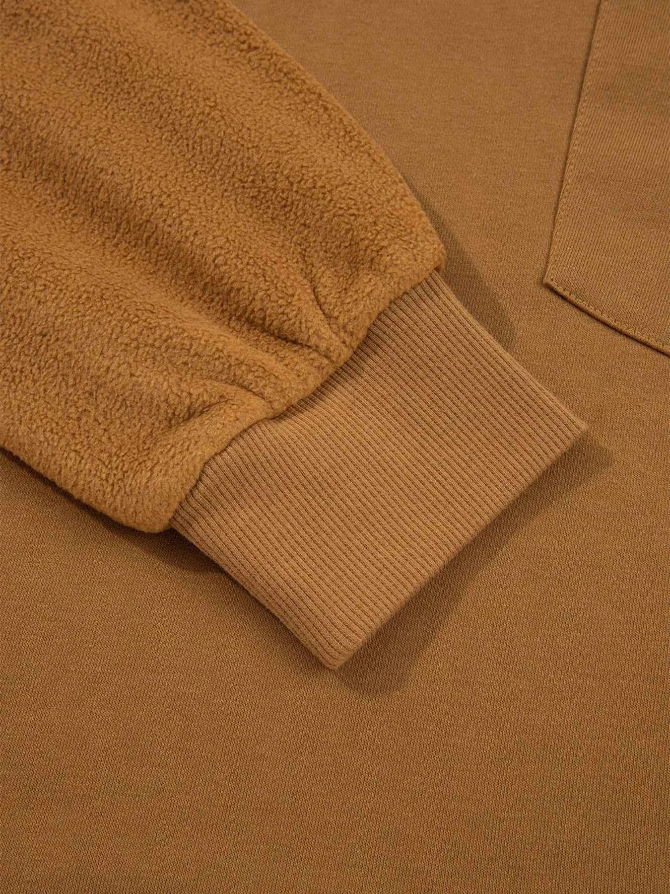 Oversized Textured Split Neck High Low Sweatshirt c3f8c6d64f144b1eb0eb8b89890a6f0c-Max-Origin