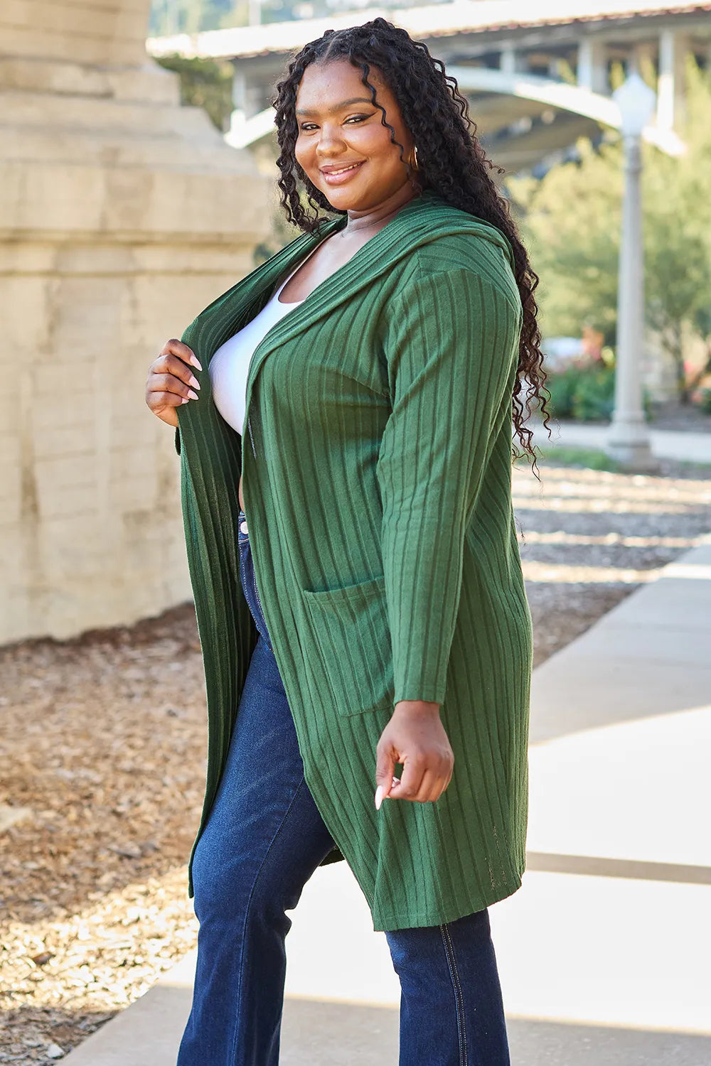 Basic Bae Full Size Hooded Sweater Cardigan c4429b47-84a7-4487-b5d7-bbe9874e47b6-Max