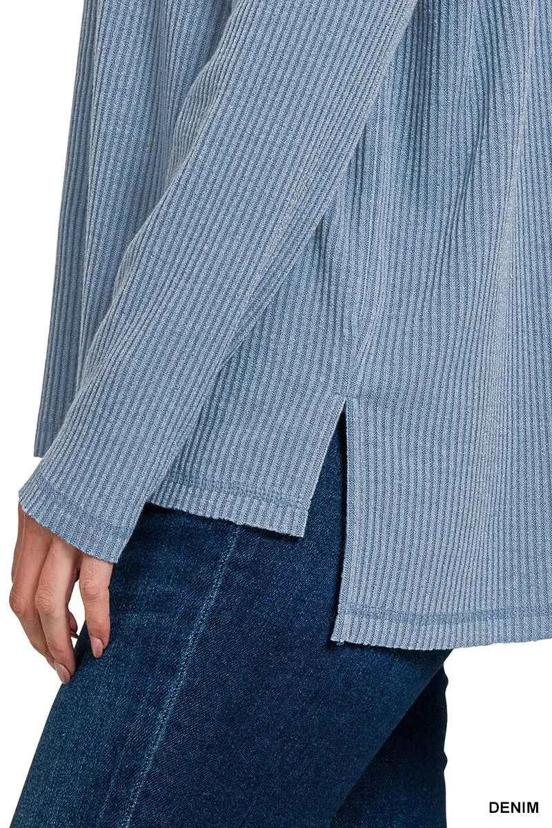 Zenana Ribbed Drop Shoulder Round Neck Sweater c4472f876c0442daa7c6ad88a7f62520-Max-Origin