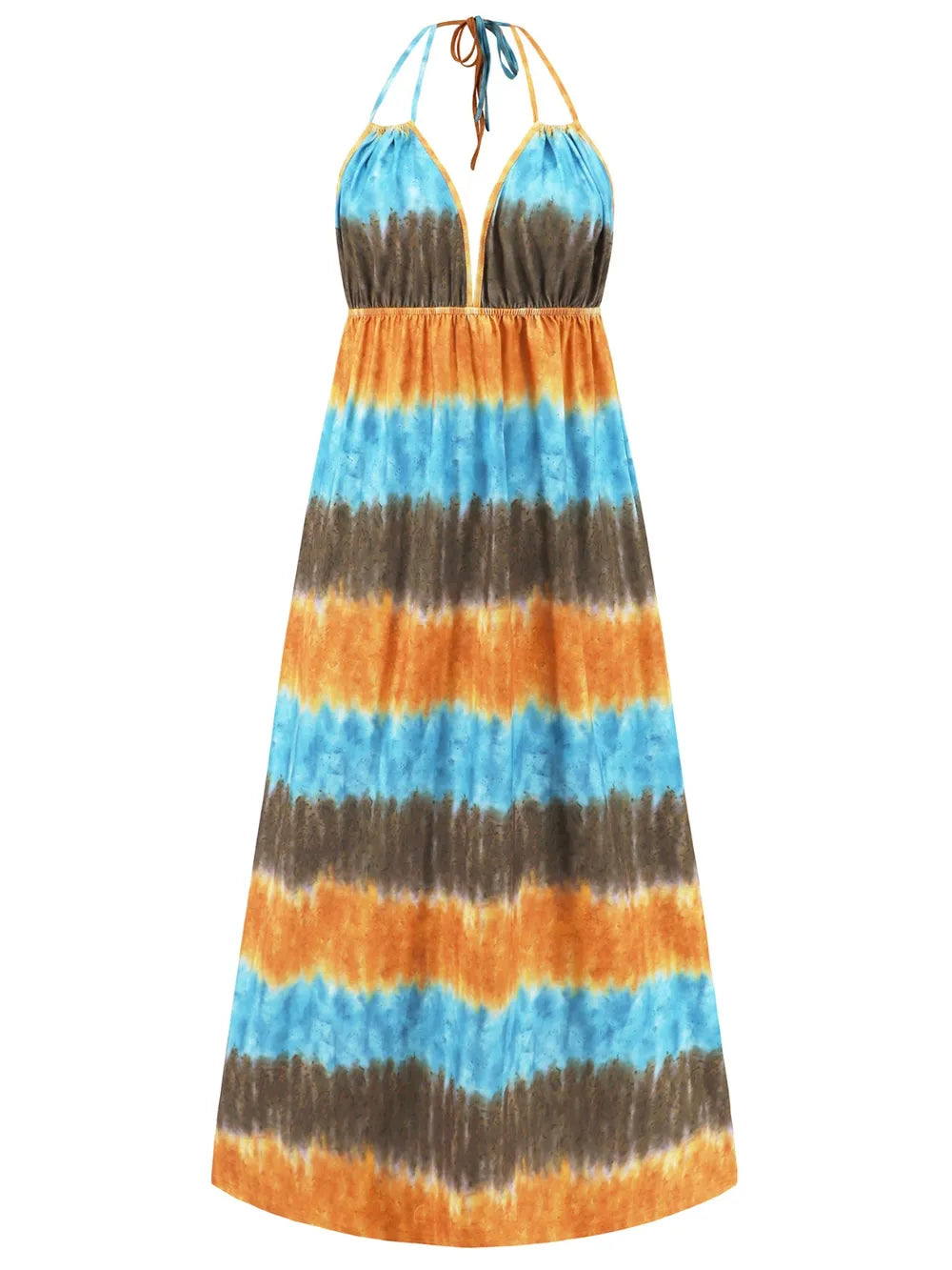 Tie-Dye Halter Neck Dress c45036d0-6407-4efd-9b73-20544ee7b7af-Max
