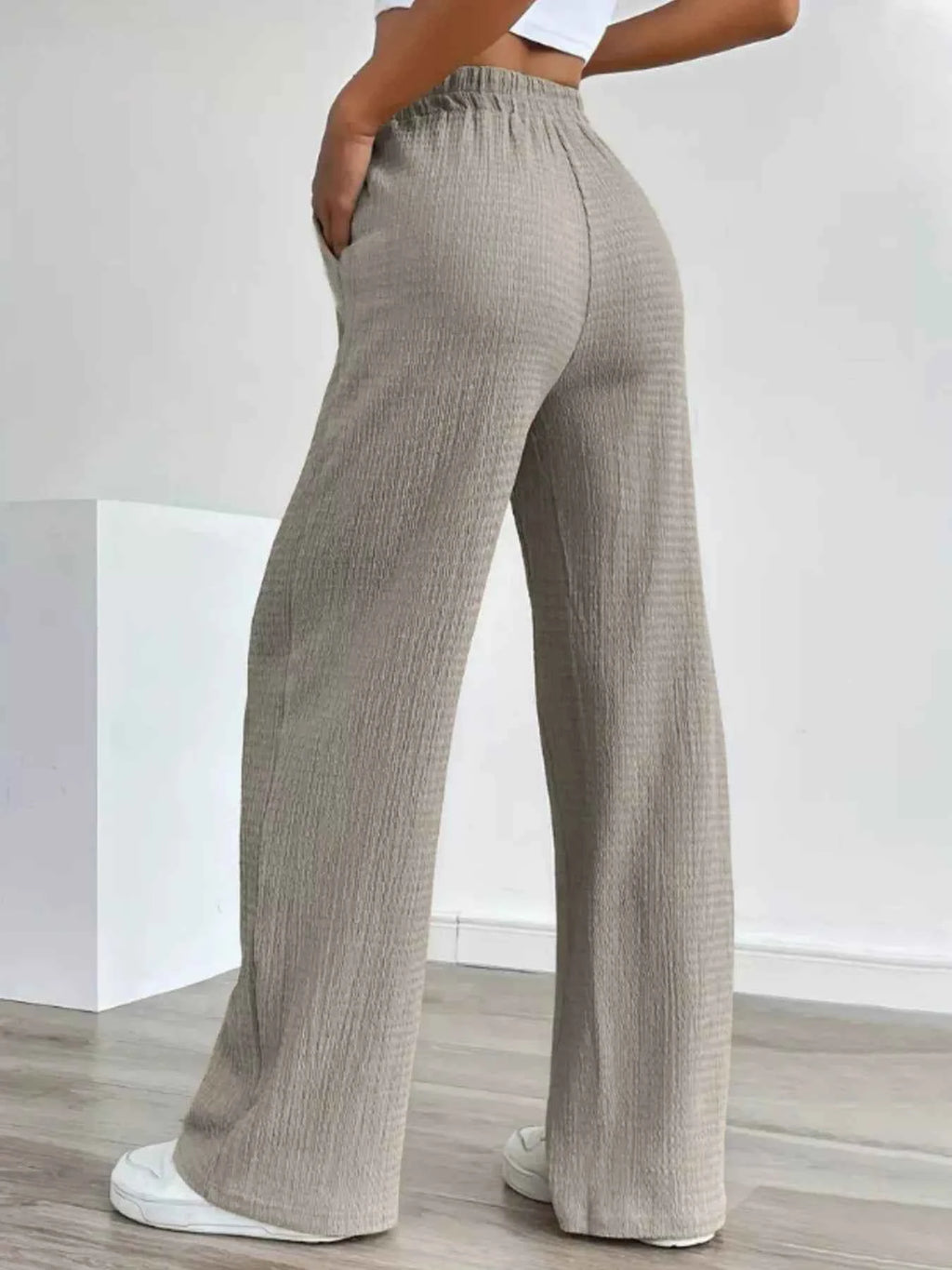 Texture Wide Leg Pants c55070a92aee421d827c8a2baef0a491-Max-Origin