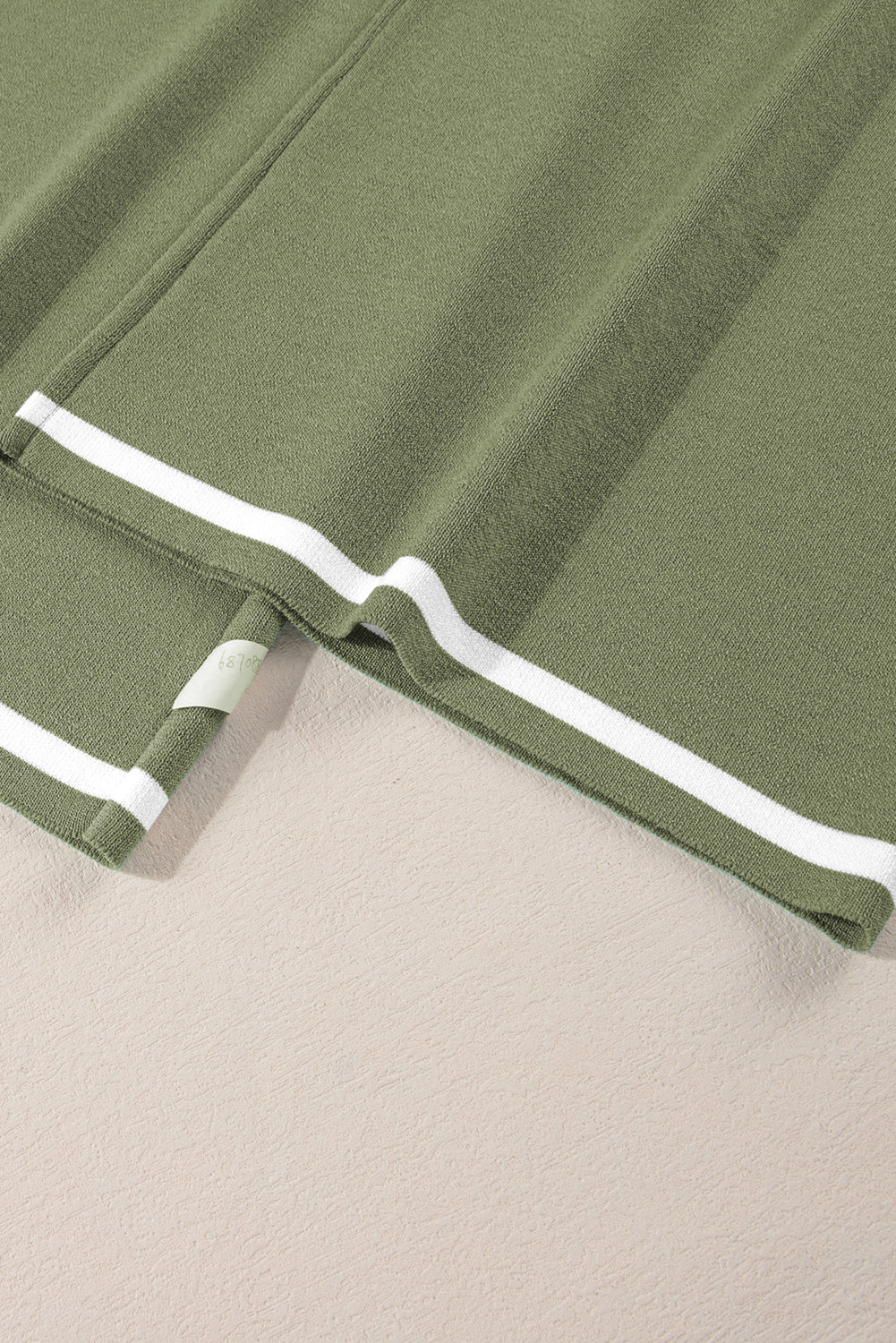 Black Loose Contrast Trim Half Sleeve Top and Drawstring Pants Set c5bdbe75ec02e93d