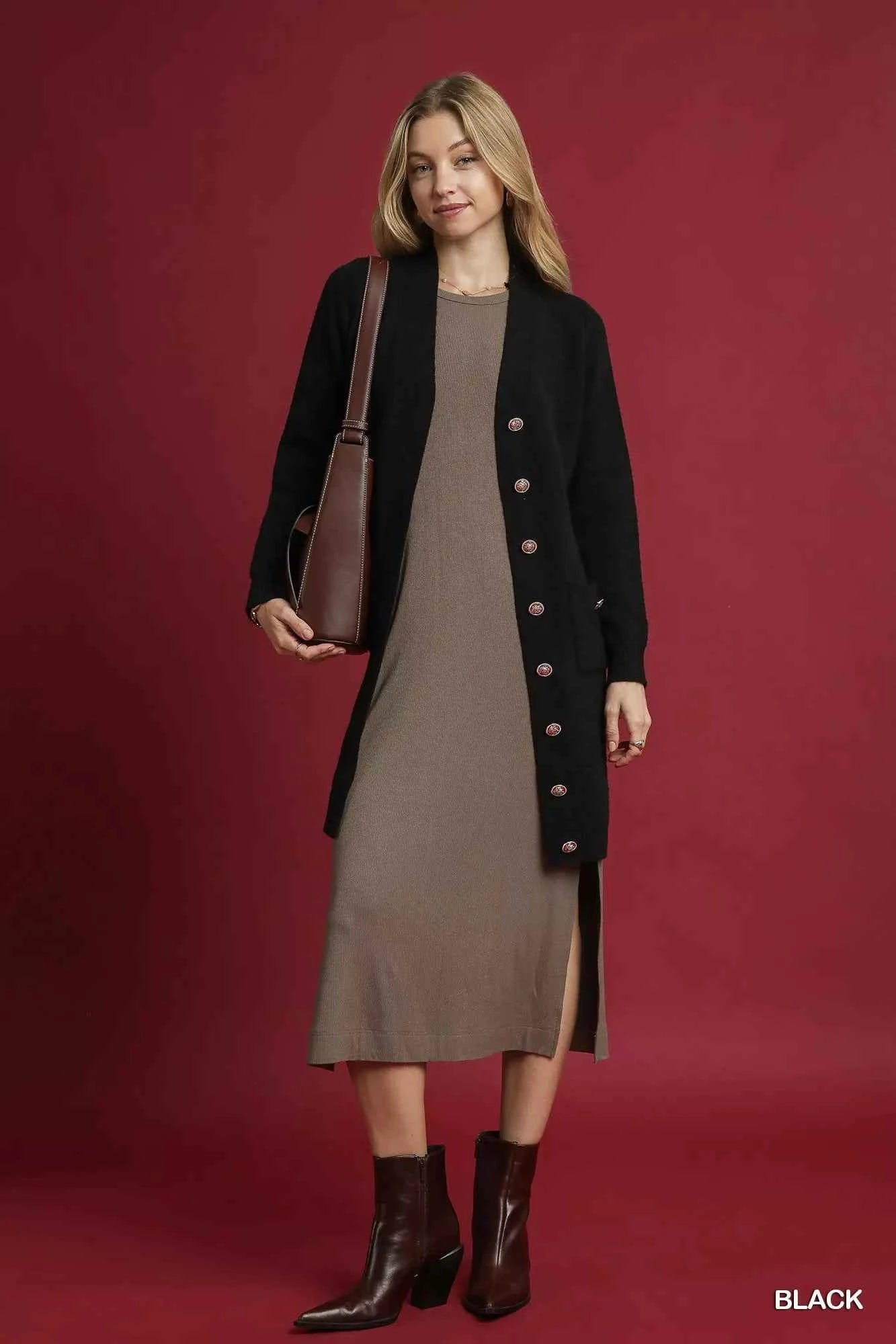 Umgee Button-Down Longline Sweater Cardigan with Front Pockets c5d962b6-3ec3-473e-a97d-cefa389e233e-Max-Origin