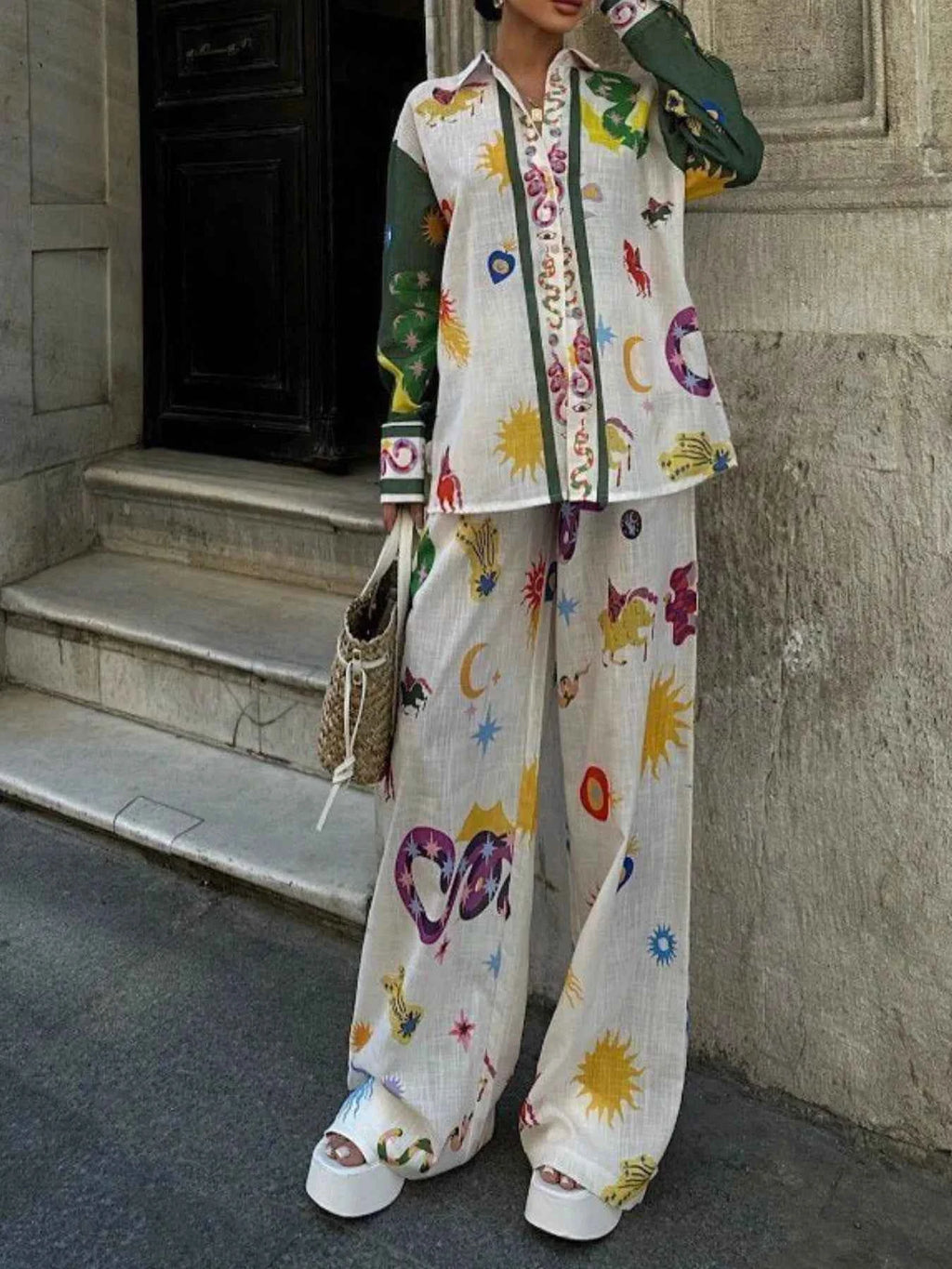 Printed Button Down Shirt and Pants Set c5f2d72f-58f6-480c-8d2e-3485c1a3e2d5-Max-Origin