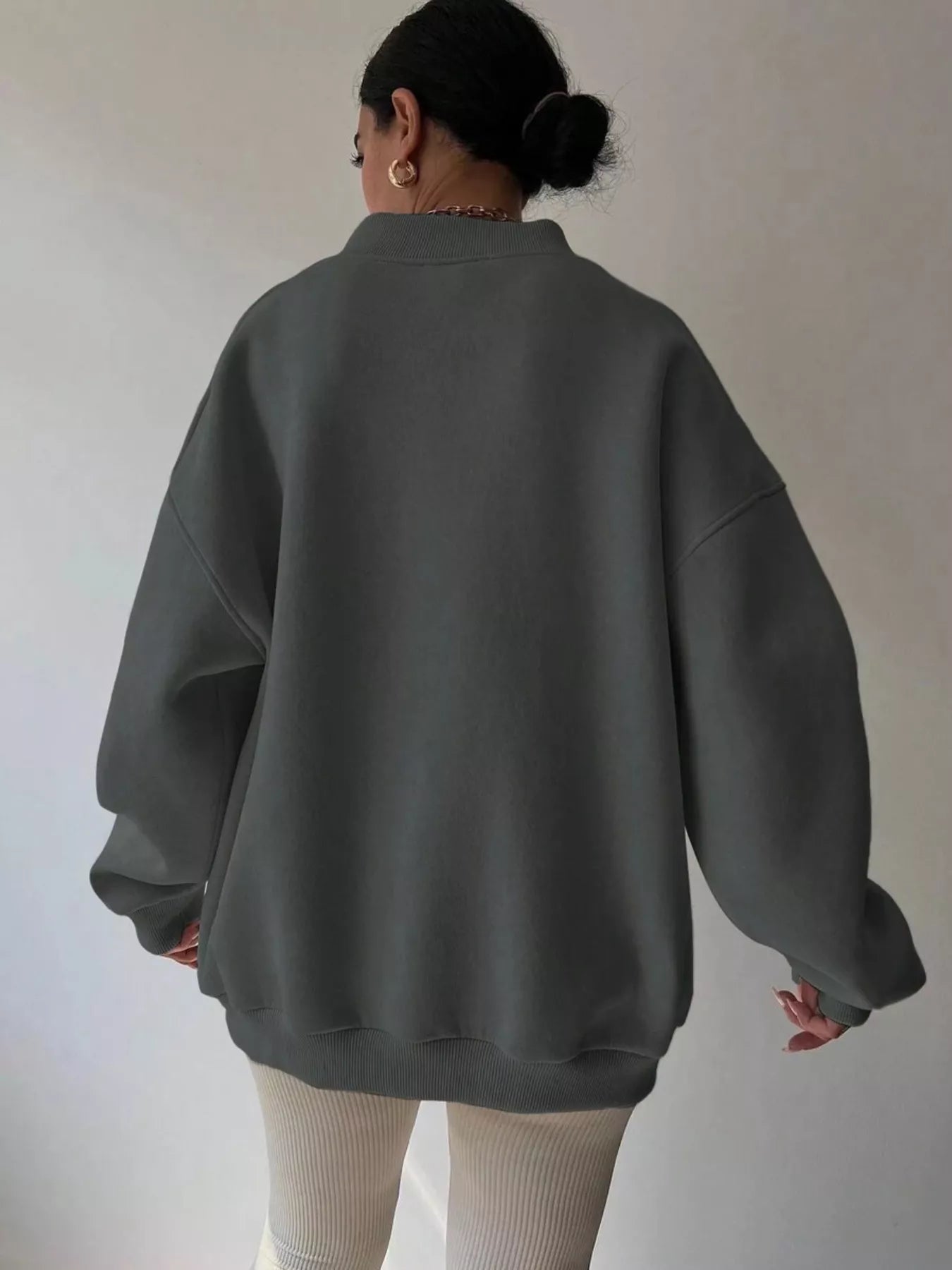 Dropped Shoulder Long Sleeve Oversized Sweatshirt c64d476a844e423bb1cdbb126b311386-Max-Origin
