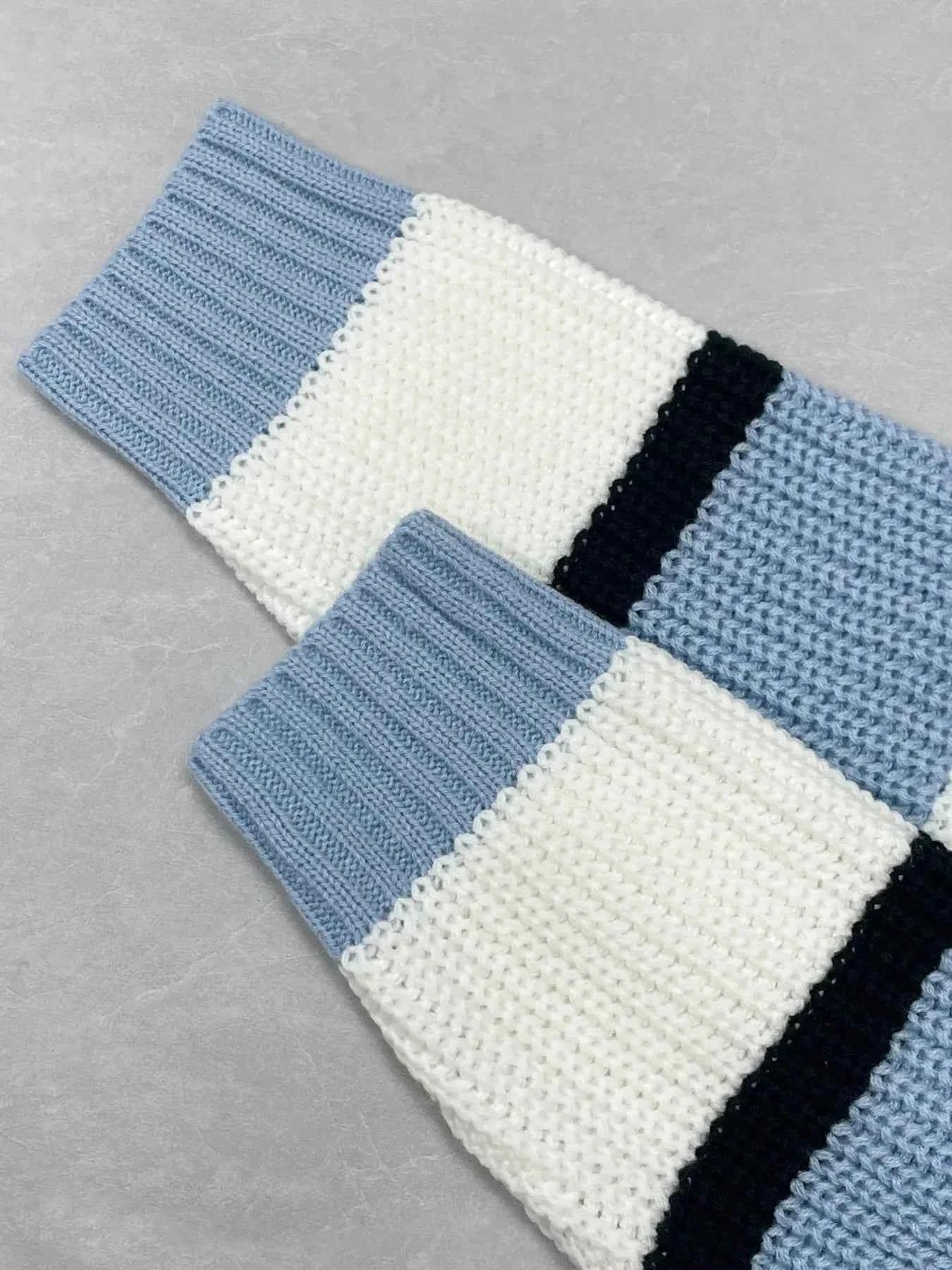 Striped V-Neck Color Block Sweater c6fcff1c94404ceab4734a7fee64627c-Max-Origin