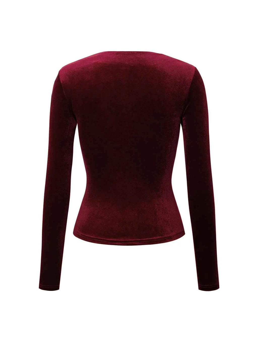 Velvet Long Sleeve Square Neck T-Shirt c71de55257fc47fc81fd17ea116ebd0e-Max-Origin