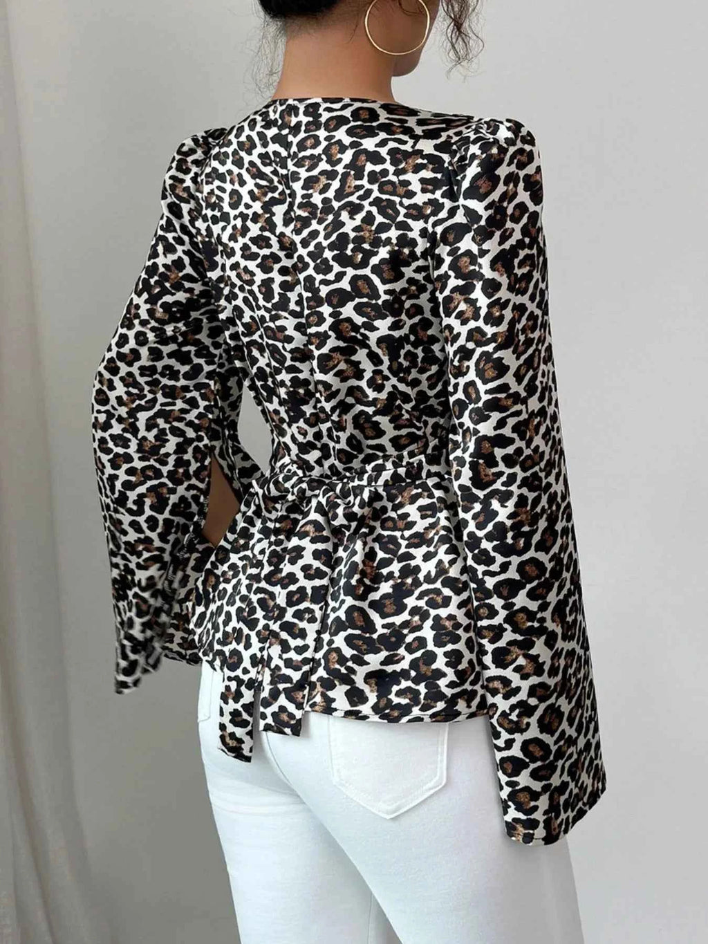 Leopard Print Slit Sleeve Blouse c721adf7-0407-43f0-ac00-02c97dc0a818-Max-Origin