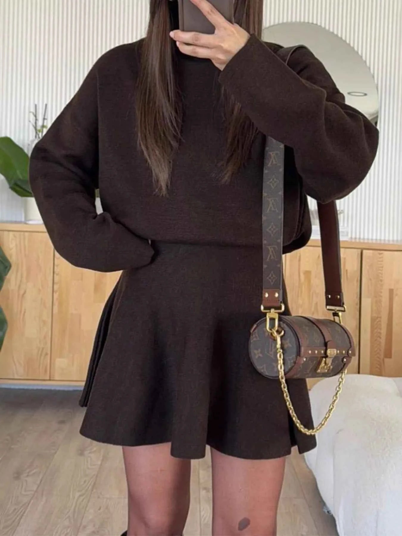Round Neck Long Sleeve Mini Sweater Dress c776ed979657440eb548685a674214c3-Max-Origin