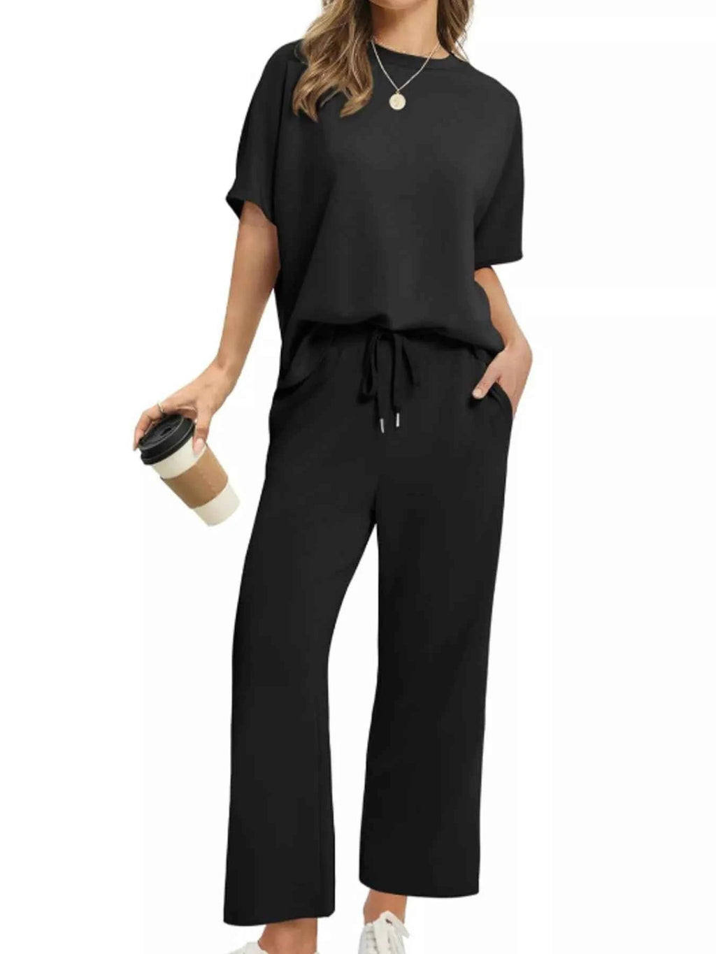 Full Size Round Neck Short Sleeve Top and Pants Set Plus Size c78c8964a3b0460f9e72c296ca3a1a7f-Max-Origin