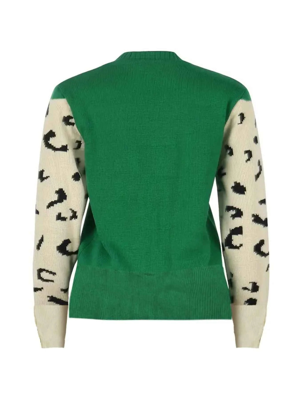 Leopard Round Neck Sweater c80693b9-3967-4c52-b1e1-a0205d92e8f0-Max-Origin