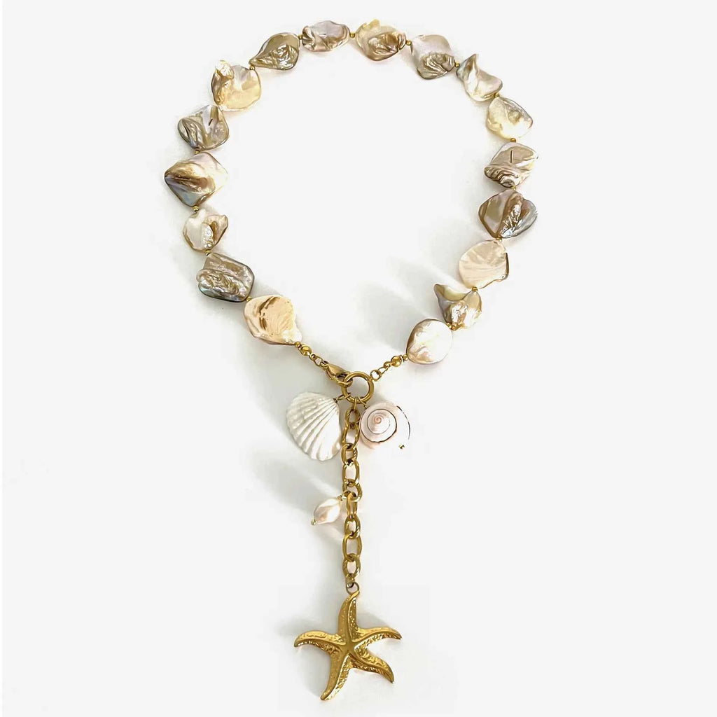 18K Gold-Plated Ocean Theme Necklace with Starfish Pendant c836fbe5-5db4-4f50-8f8e-849c865aeb33-Max-Origin