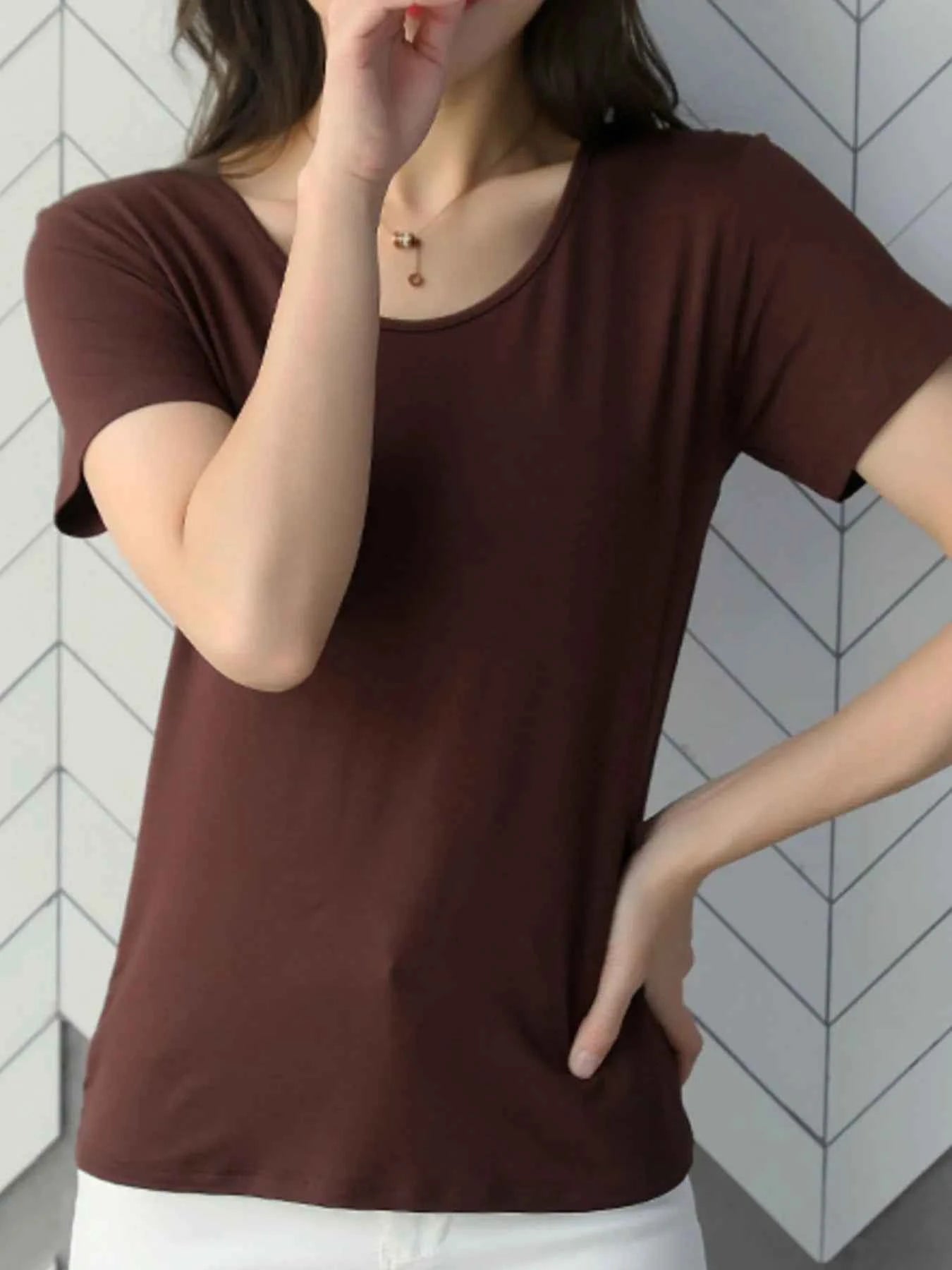 Round Neck Short Sleeve T-Shirt c8c1bf5a-ab9e-4bbf-876e-d98f5455a7a7-Max-Origin