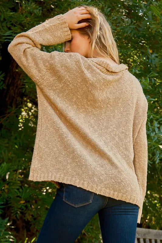 And The Why Textured Basic Collar Neck Sweater Pullover c8f01630fc4846c9955bf173fc42f577-Max-Origin