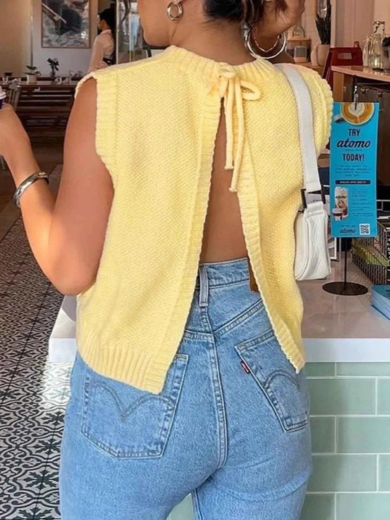 Back Tie Detail Sweater Vest c8fbcdaf-0f71-4965-b8ef-c571a4cf76fd-Max-Origin