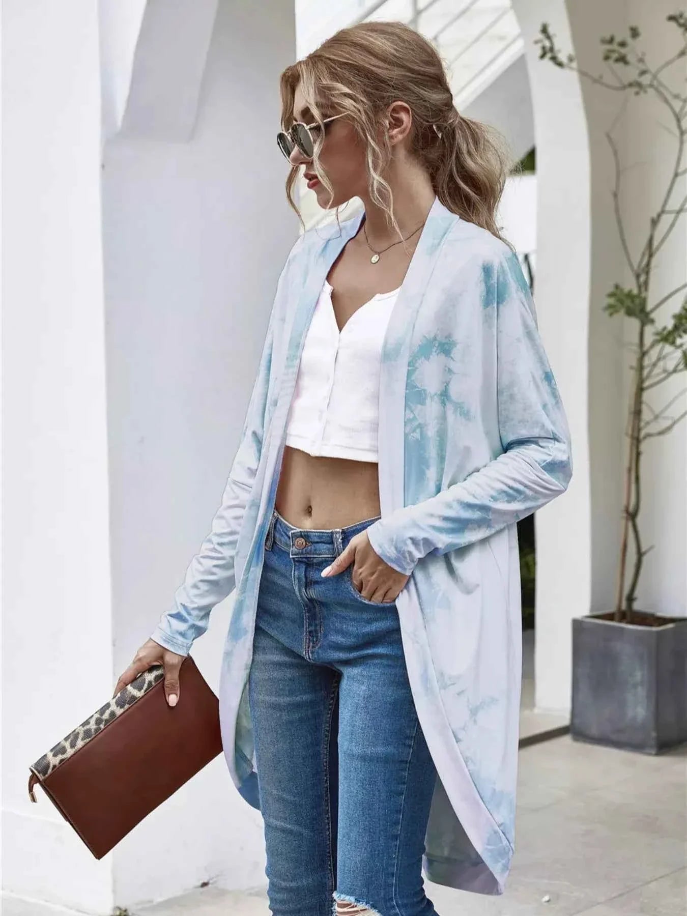 Tie-Dye Oversized Open Front Cardigan Light Blue c97bbfaa-deaa-4b8a-89e3-623765dc9caf-Max-Origin