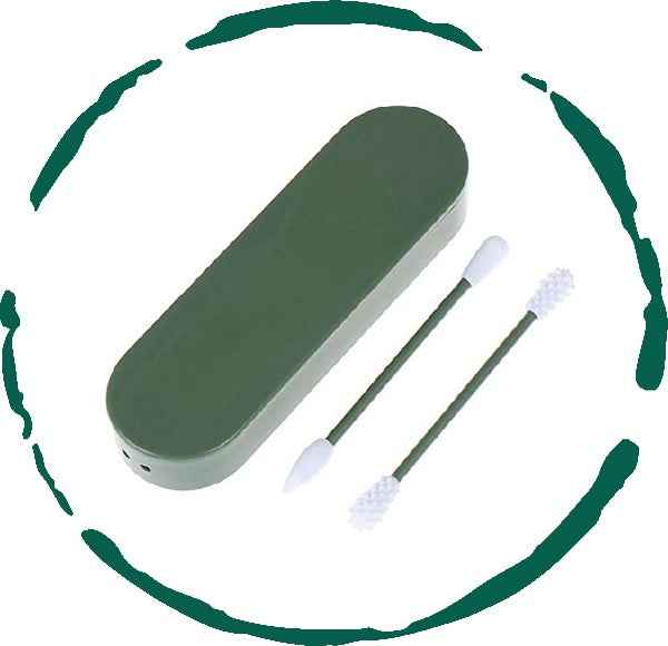 Reusable Silicone Cotton Swab -2 Pack As Shown One Size c9914e79-8bf2-4d7a-8776-e678eb5726ad