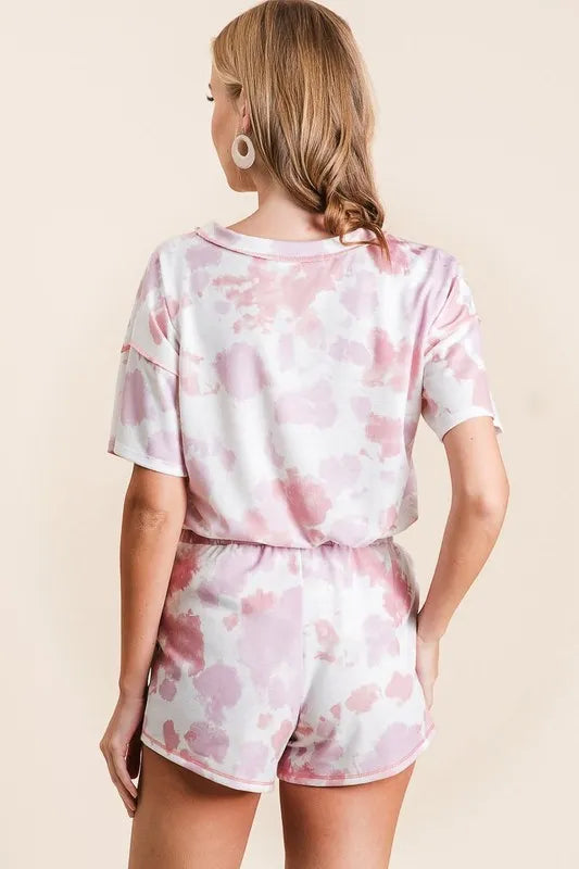 BiBi Tie Dye Print Terry Shorts With Side Pockets ca00401b09de4a6daf119d2a9b91b46e-Max-Origin