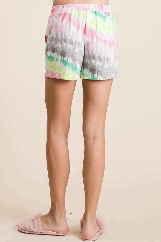 BiBi Tie Dye Print Shorts With Twill Tape Drawstring ca81f276976343f797bbc43635751d7c-Max-Origin