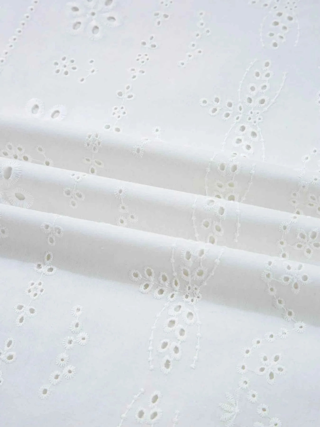 Eyelet Long Sleeve Blouse with Elastic Cuffs ca957617-946d-438e-9f21-24376fca6d3b-Max-Origin