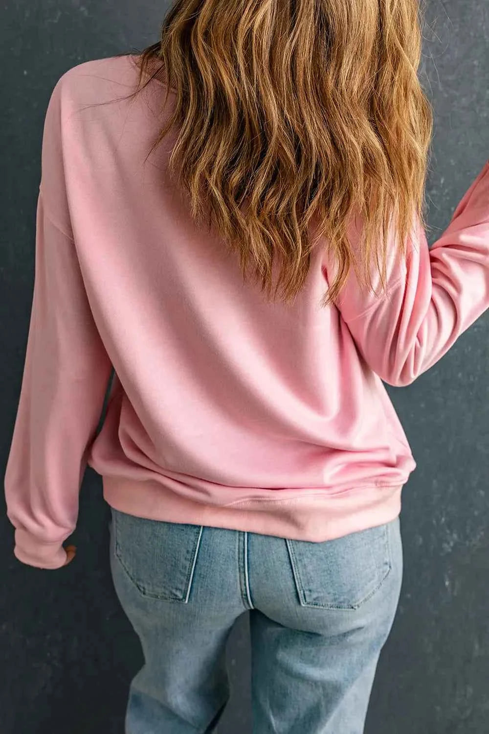 Pumpkin Round Neck Long Sleeve Sweatshirt cb7998bb-64d0-4514-8d24-f405714d19b0-Max