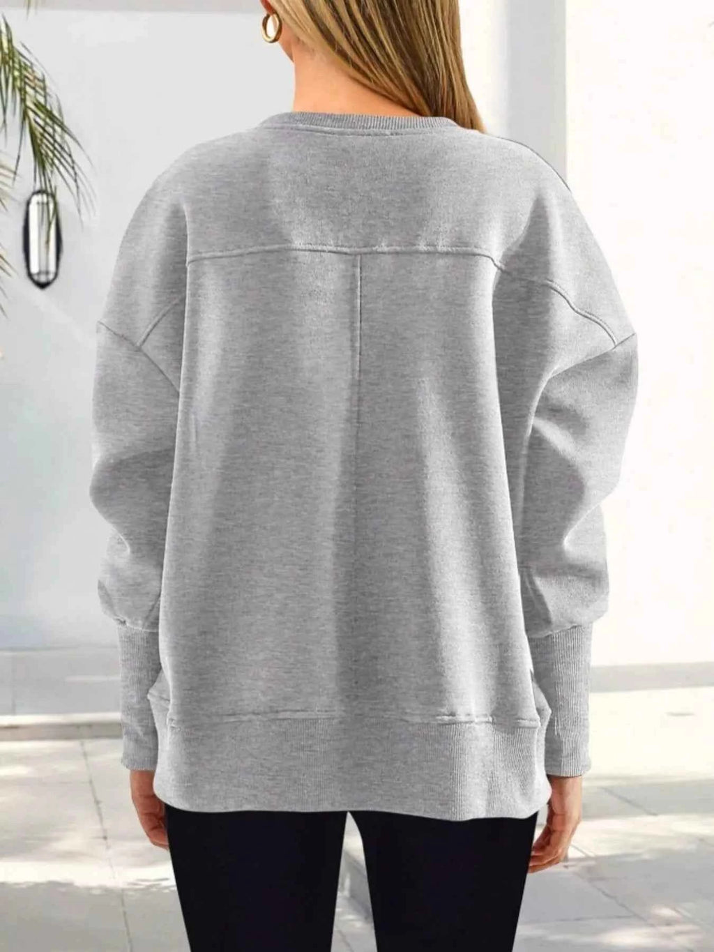 Slit Round Neck Dropped Shoulder Sweatshirt cbb03ffaacb947b2ac010ec53278fa51-Max-Origin