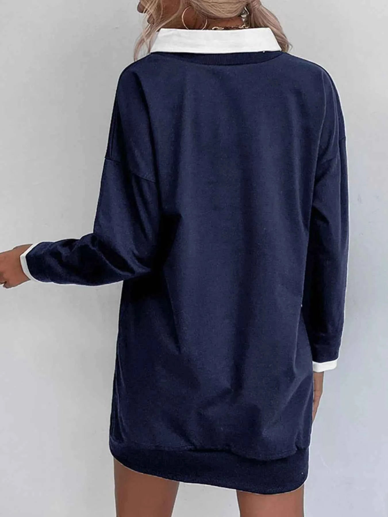 Letter Long Sleeve Sweatshirt Dress cbe15932-1237-42f0-abf5-be8b083b58b3-Max-Origin