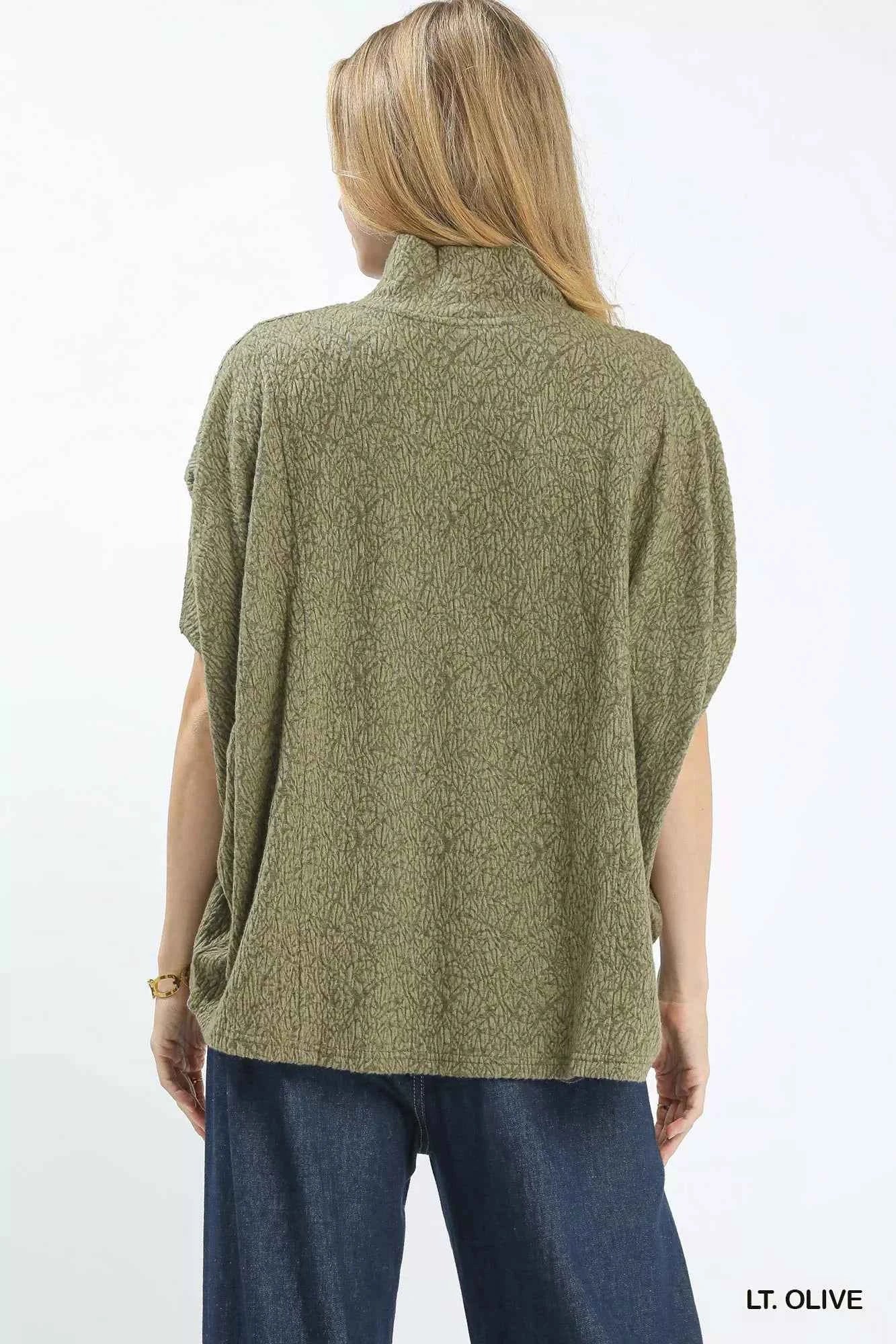 Umgee Textured Mock Neck Relaxed Top cbfc9026-4496-49e1-9d43-3efcf020d9aa-Max-Origin