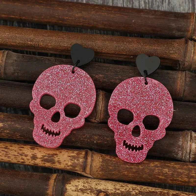Acrylic Skeleton & Heart Earrings cc00fb8f-17c9-4a2c-a17c-08b8cc2e1d67-Max