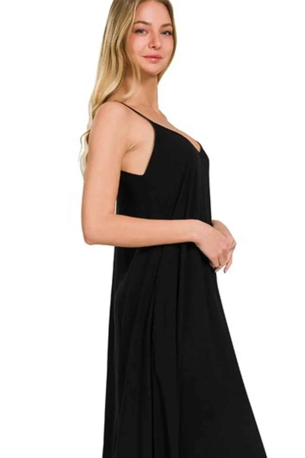 Zenana Woven Arc Hem Cami Dress With Flowy Pockets cc2b74d4-dbfa-46a6-bc6c-faa8ebdee693-Max-Origin
