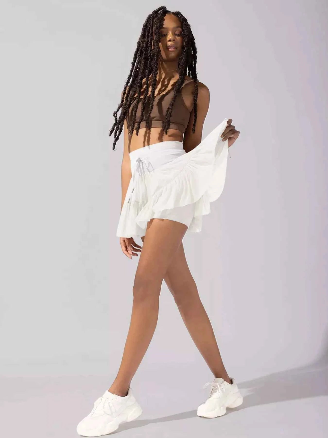 Tiered Skort with Drawstring cc5f721f-55ba-4968-ae27-1f1fd98235cb-Max-Origin