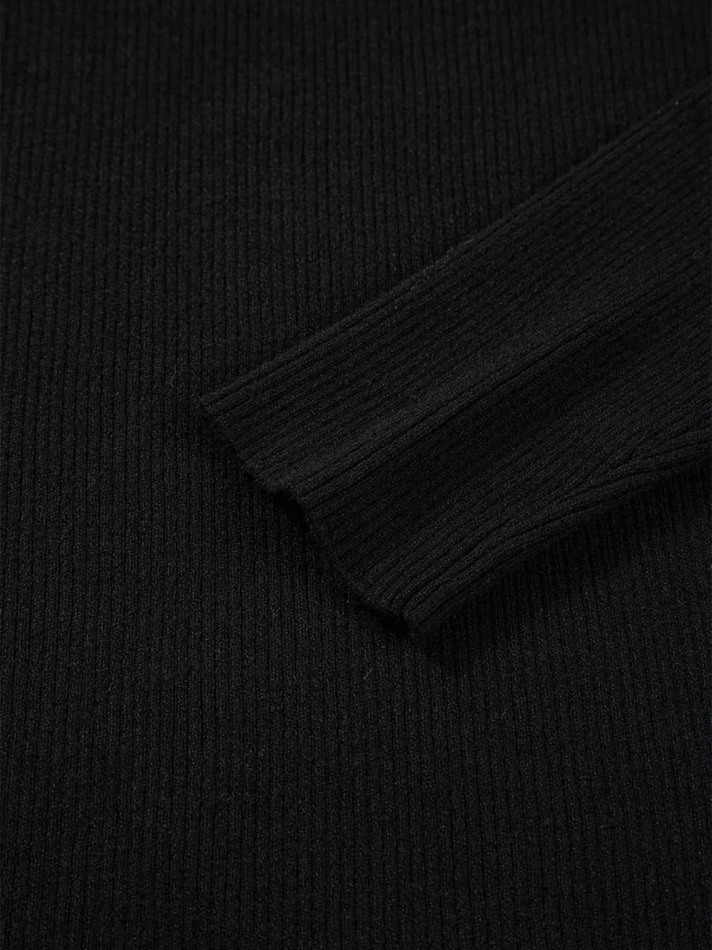 Ribbed Knit Cold Shoulder Sweater cc6965b8aadf4bfc9b5e011a424e16bd-Max-Origin