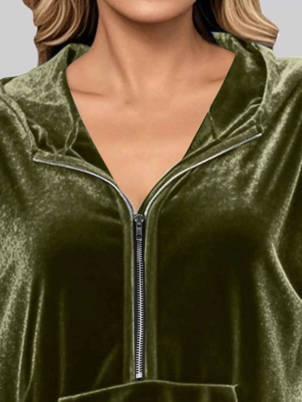 Full Size Half Zip Kangaroo Pocket Hoodie Plus Size cc6ae5db-c6fc-4b47-a79b-8018250b6f2c-Max-Origin