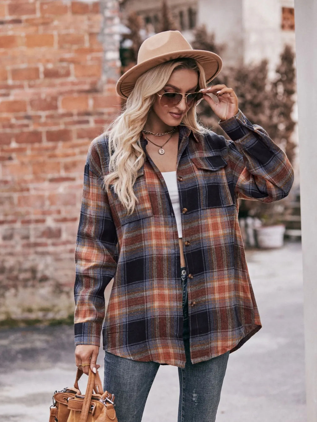 Plaid Button-Down Long Sleeve Shirt cc952e9f-911d-4b68-94a0-a1a97f4c3b1b-Max-Origin